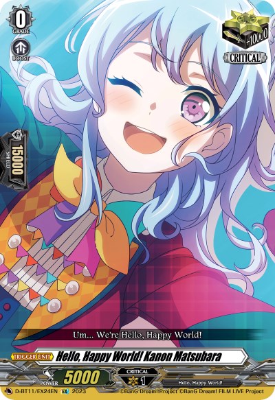 Image of Hello, Happy World! Kanon Matsubara (D-BT11/EX24EN) [Clash of the Heroes]