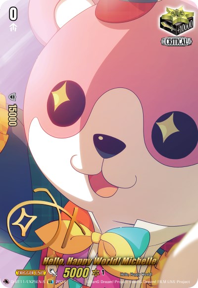 Image of Hello, Happy World! Michelle (Signature) (D-BT11/EX25EN-S) [Clash of the Heroes]