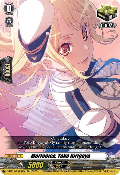 Image of Morfonica, Toko Kirigaya (D-BT11/EX27EN) [Clash of the Heroes]
