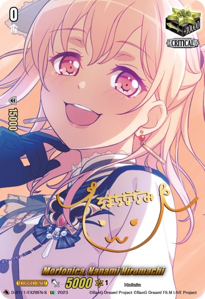 Image of Morfonica, Nanami Hiromachi (Signature) (D-BT11/EX28EN-S) [Clash of the Heroes]