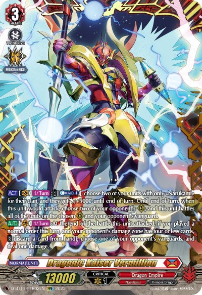 Image of Dragonic Kaiser Vermillion (D-BT11/FFR02EN) [Clash of the Heroes]