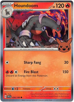Image of Houndoom (034/198) [Trick or Trade 2023]