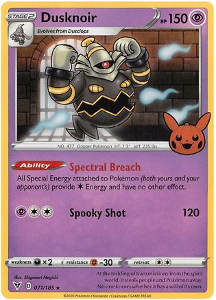 Image of Dusknoir (071/185) [Trick or Trade 2023]