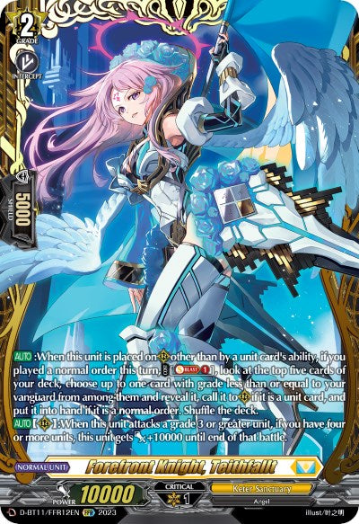 Image of Forefront Knight, Teithfallt (D-BT11/FFR12EN) [Clash of the Heroes]