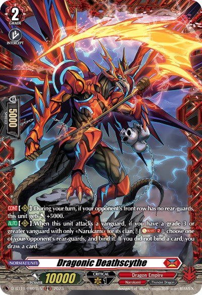 Image of Dragonic Deathscythe (D-BT11/FR01EN) [Clash of the Heroes]