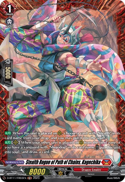Image of Stealth Rogue of Path of Chains, Kagechika (D-BT11/FR03EN) [Clash of the Heroes]