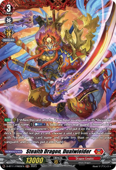 Image of Stealth Dragon, Dualwielder (D-BT11/FR05EN) [Clash of the Heroes]