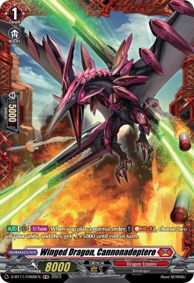 Image of Winged Dragon, Cannonadeptero (D-BT11/FR06EN) [Clash of the Heroes]