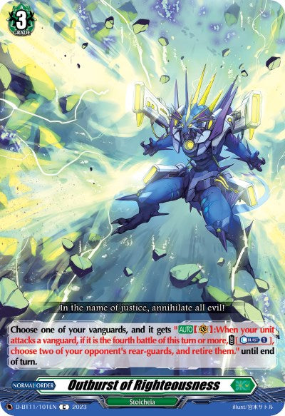 Image of Outburst of Righteousness (D-BT11/101EN) [Clash of the Heroes]