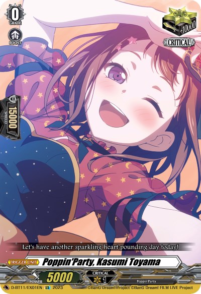 Image of Poppin'Party, Kasumi Toyama (D-BT11/EX01EN) [Clash of the Heroes]