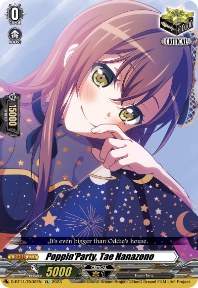Image of Poppin'Party, Tae Hanazono (D-BT11/EX02EN) [Clash of the Heroes]