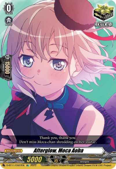 Image of Afterglow, Moca Aoba (D-BT11/EX07EN) [Clash of the Heroes]