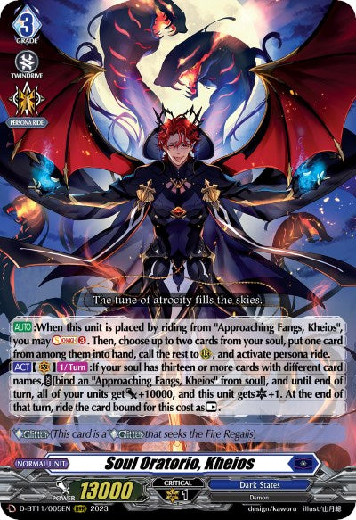Image of Soul Oratorio, Kheios (D-BT11/005EN) [Clash of the Heroes]
