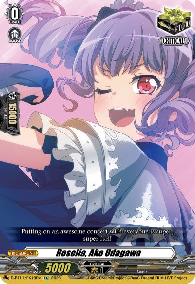 Image of Roselia, Ako Udagawa (D-BT11/EX19EN) [Clash of the Heroes]