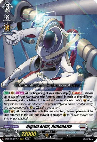 Image of Gigant Arms, Silhouette (D-BT11/007EN) [Clash of the Heroes]