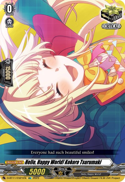 Image of Hello, Happy World! Kokoro Tsurumaki (D-BT11/EX21EN) [Clash of the Heroes]