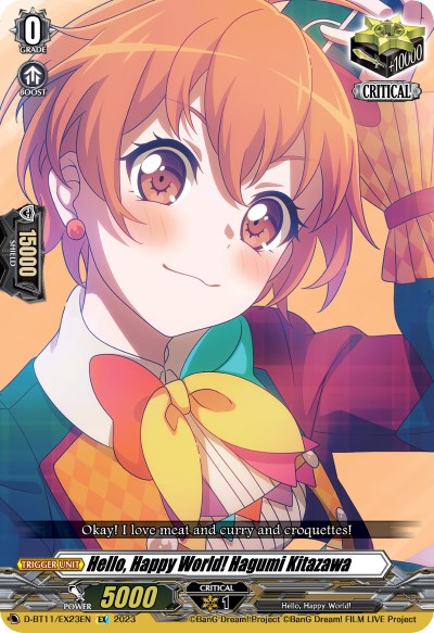 Image of Hello, Happy World! Hagumi Kitazawa (D-BT11/EX23EN) [Clash of the Heroes]