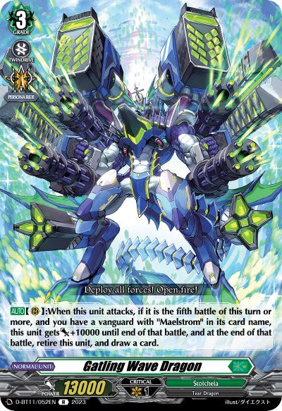 Image of Gatling Wave Dragon (D-BT11/052EN) [Clash of the Heroes]