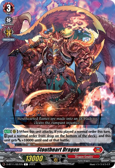 Image of Stoutheart Dragon (D-BT11/057EN) [Clash of the Heroes]
