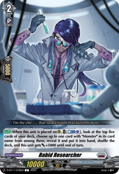 Image of Rabid Researcher (D-BT11/078EN) [Clash of the Heroes]