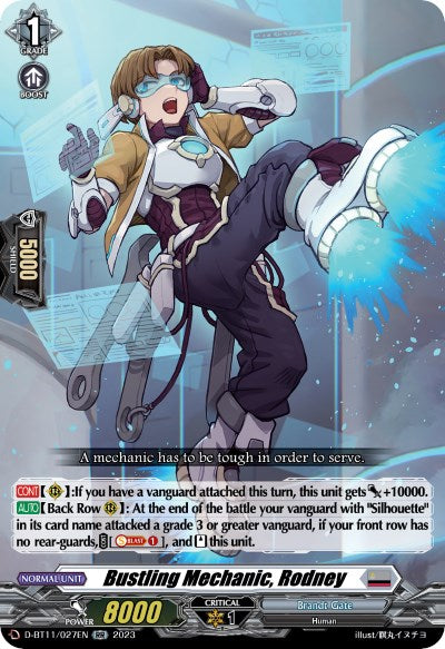 Image of Bustling Mechanic, Rodney (D-BT11/027EN) [Clash of the Heroes]