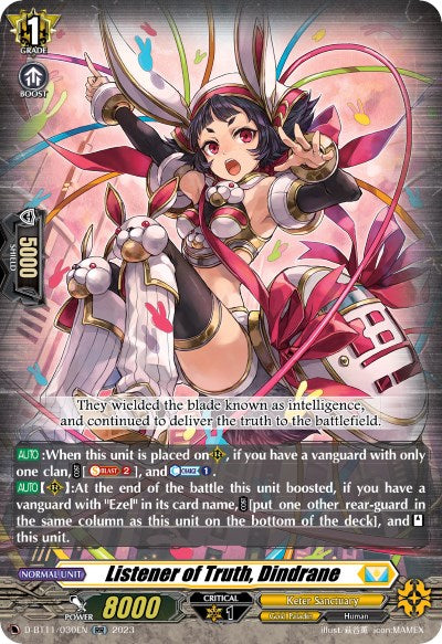 Image of Listener of Truth, Dindrane (D-BT11/030EN) [Clash of the Heroes]