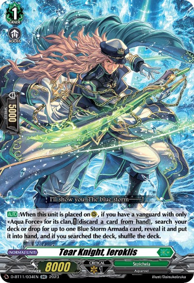 Image of Tear Knight, Ieroklis (D-BT11/034EN) [Clash of the Heroes]