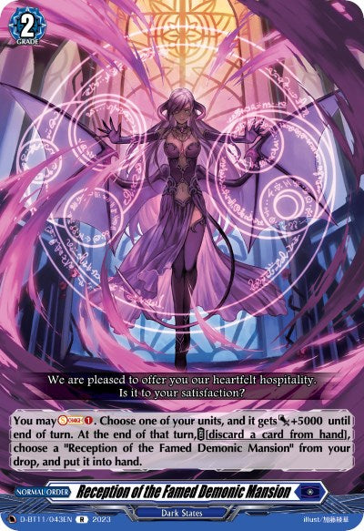 Image of Reception of the Famed Demonic Mansion (D-BT11/043EN) [Clash of the Heroes]