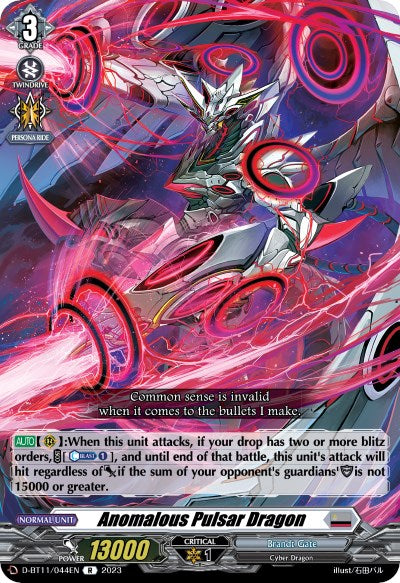 Image of Anomalous Pulsar Dragon (D-BT11/044EN) [Clash of the Heroes]