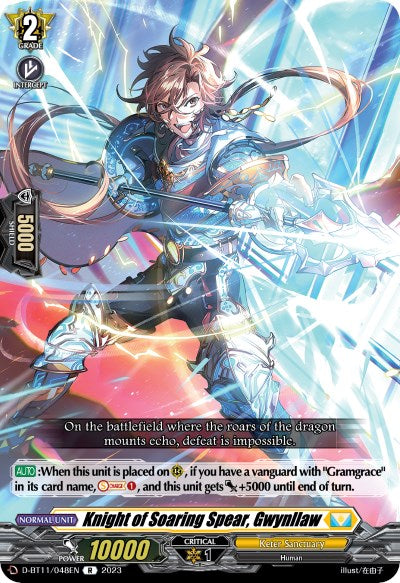 Image of Knight of Soaring Spear, Gwynllaw (D-BT11/048EN) [Clash of the Heroes]