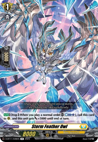 Image of Storm Feather Owl (D-BT11/049EN) [Clash of the Heroes]