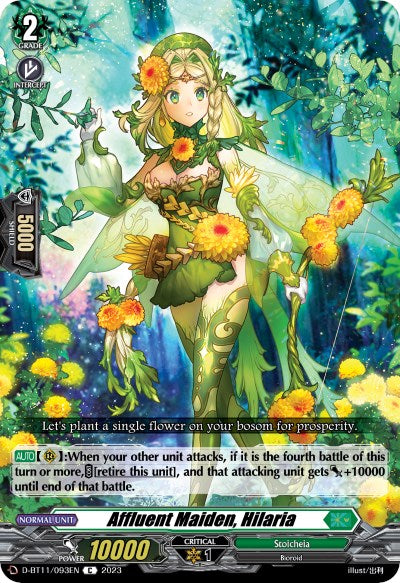 Image of Affluent Maiden, Hilaria (D-BT11/093EN) [Clash of the Heroes]