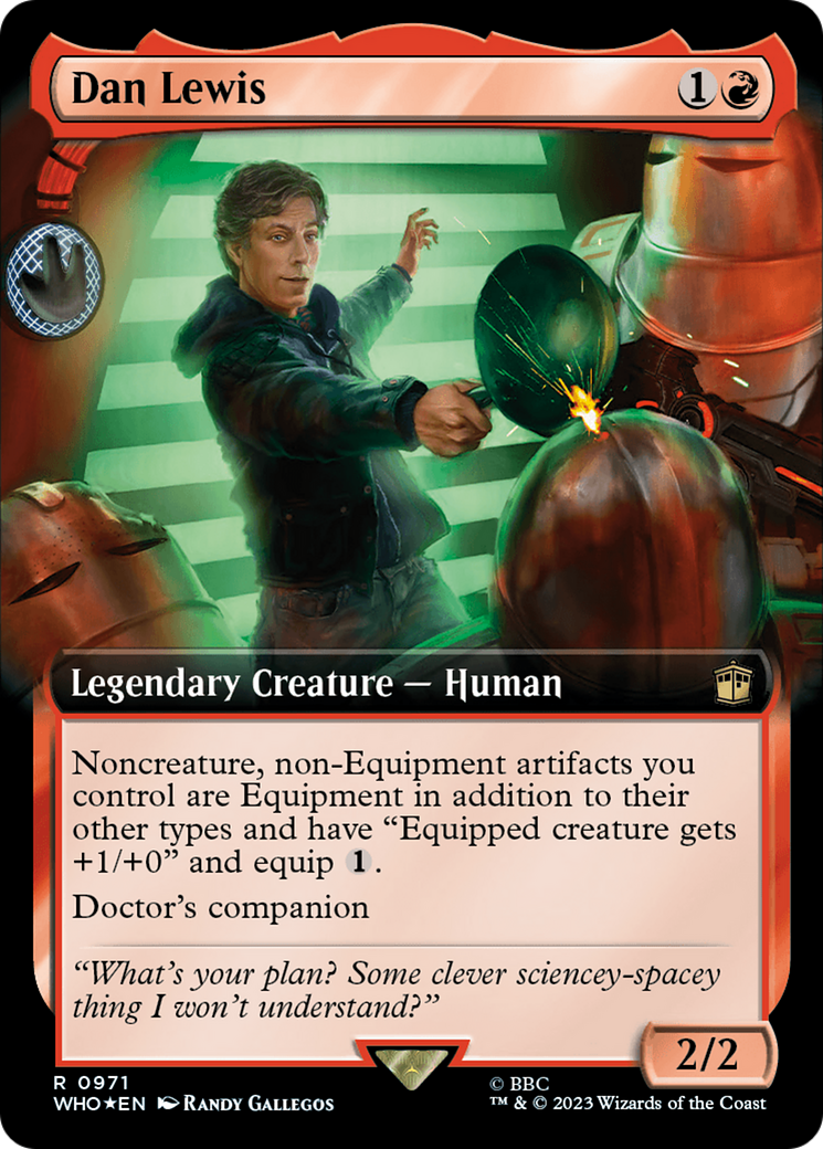 Image of Dan Lewis (Extended Art) (Surge Foil) [Doctor Who]