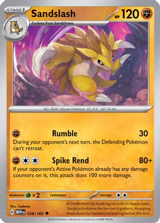 Image of Sandslash (028/165) [Scarlet & Violet 151]