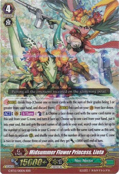 Image of Midsummer Flower Princess, Lieta (G-BT12/010EN) [Dragon King's Awakening]