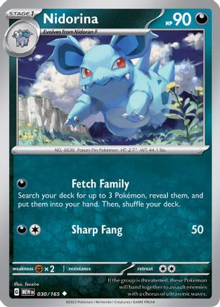 Image of Nidorina (030/165) [Scarlet & Violet 151]