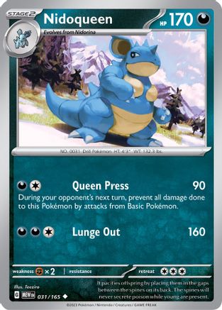 Image of Nidoqueen (031/165) [Scarlet & Violet 151]