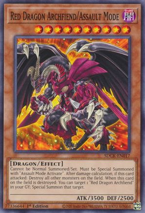 Image of Red Dragon Archfiend/Assault Mode [SDCK-EN017] Common