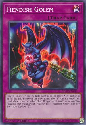 Image of Fiendish Golem [SDCK-EN032] Common