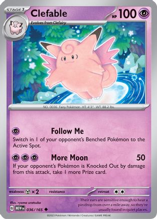Image of Clefable (036/165) [Scarlet & Violet 151]