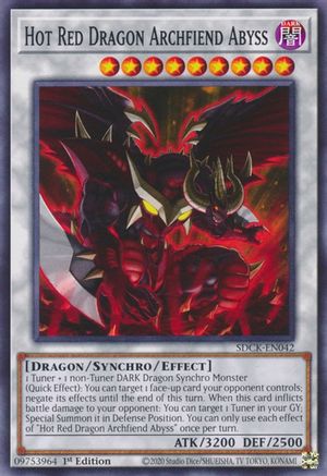 Image of Hot Red Dragon Archfiend Abyss [SDCK-EN042] Common