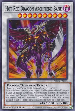 Image of Hot Red Dragon Archfiend Bane [SDCK-EN043] Common