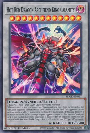 Image of Hot Red Dragon Archfiend King Calamity [SDCK-EN047] Super Rare