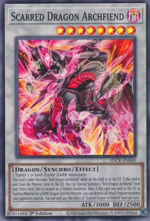 Image of Scarred Dragon Archfiend [SDCK-EN049] Super Rare