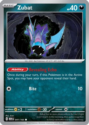 Image of Zubat (041/165) [Scarlet & Violet 151]