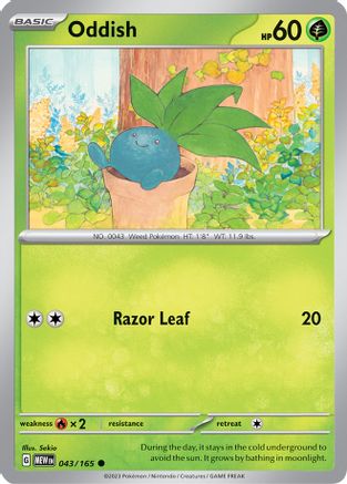 Image of Oddish (043/165) [Scarlet & Violet 151]