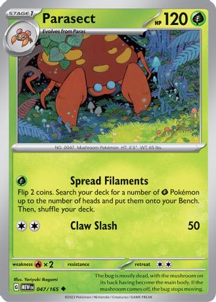 Image of Parasect (047/165) [Scarlet & Violet 151]