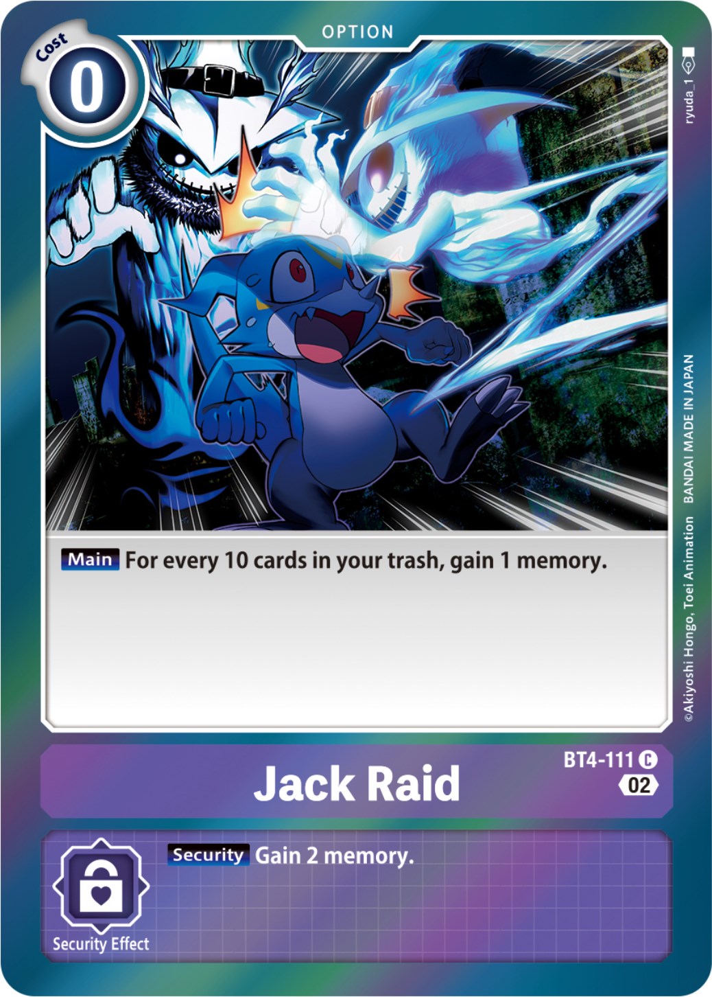 Image of Jack Raid [BT4-111] (Resurgence Booster Reprint) [Resurgence Booster]