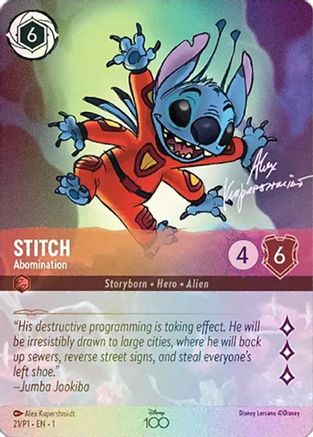 Image of Stitch - Abomination (Alternate Art) (21) - Disney100 Promos Holofoil