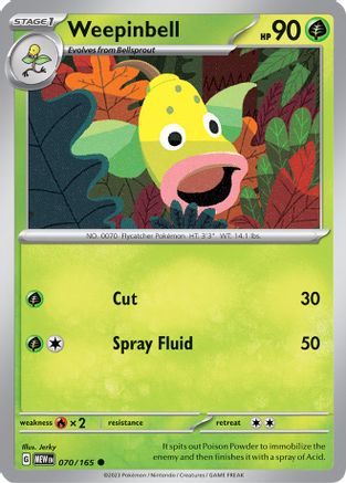 Image of Weepinbell (070/165) [Scarlet & Violet 151]